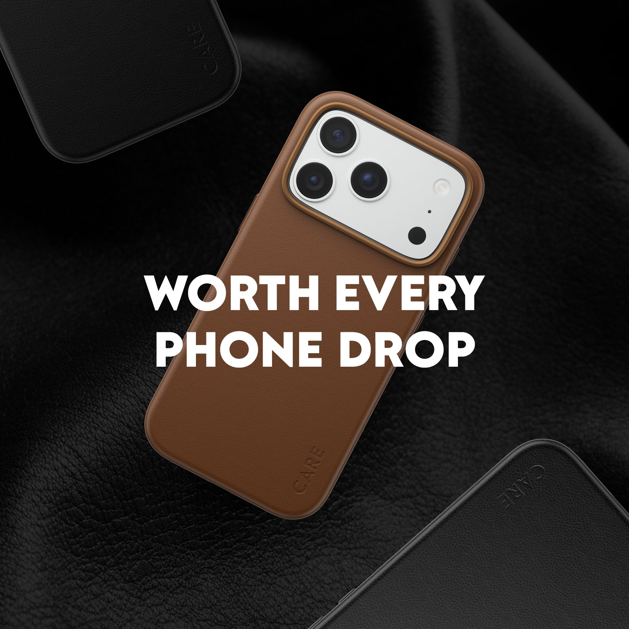CARE™ by PanzerGlass® Solo Vegan Leather Case Brown w. MagSafe iPhone 18 Pro Max | 17 Pro Max